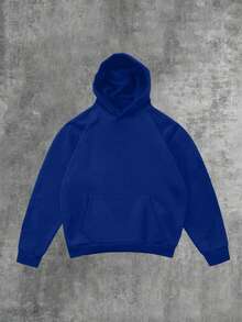 Y2K Hoodie With Full Zipper Letter, Print,250g Polyester Men's And Women's Clothing Casual And Cozy Hoodies Leyo,  Long Sleeve Hooded Sweatshirt, Casual Versatile Top For Autumn Winter - 藍色 - 查看 2