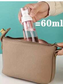 1个细雾喷雾瓶，小型喷雾器，带泵和透明容器，香水喷雾器，爽肤水喷雾瓶，化妆品可填充瓶，旅行喷雾瓶，便携式乳液/洗发水分配器，多种颜色和尺寸可选 - 彩色 - 查看 20