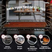 Plancha de Hierro Fundido, Comal Reversible, Parrilla Grill para todo tipo de Estufas, Hornos y Fogatas. Incluye Mini Guantes de Silicona ()(46 x 25.7 cm) - Multicolor - Ver 7