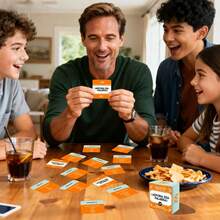 Spanish Word Guessing Card Game | Interactive Party Board Game | Compact & Portable | Suitable For Family/Couples/Friends Trivia | For Family Entertainment/Friendly Gathering/Party | After-Meal Mini Game - Yellow - View 7