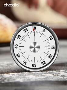 choxila 1个机械倒计时器，磁性可视计时器，60分钟，适用于儿童学习、烹饪等用途