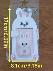 Cute Skzoo Animal Card Holder, Three Inch Photo Card Storage Protective Case Pendant - 白色 - 查看 5