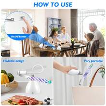 TMACTIME 2/3/4pcs Battery/USB Powered Fly Repellent Fan - Efficient Desktop Fly Repellent Fan With Soft Blades, Suitable For Home, Picnic, BBQ Party, Portable Anti-Insect, Quiet Operation, ≤36V - White - View 4