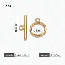 5pcs/Set Stainless Steel OT Clasp For Pearl Necklace & Bracelet, DIY Jewelry Making Accessories - OT Buckle - View 14