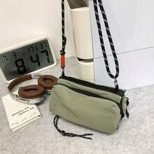 Casual Water Bottle Bag, Outdoor Hiking Cycling Drawstring Crossbody Shoulder Bag, Adjustable Strap - Multicolor - View 9
