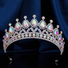 Baroque Crystal Bridal Crown Headpiece, Classic Luxury Alloy Wedding Crown, Crystal Gown Princess Tiara Accessory, Suitable For Women's Wedding, Birthday Party And Other Important Occasions Valentine's Day Accessories - Crown - View 5