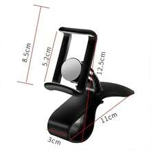 Universal Car Phone Holder, Dashboard Clip-On GPS Holder, Compatible With Iphone - Car Phone Holder Compatible With IPhone, Android Phone, Gift For Birthday, Family, Friends Gifts Birthday Driving Car Accessories Strong Load-Bearing - Black - View 4