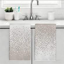 MEMNUN 2pcs Minimalist Ombre Triangular Geometric Pattern Kitchen Towels Set, 15.75*23.62in(40*60cm) Super Soft Absorbent Polyester Tea Towels, Suitable For Kitchen, Bathroom Decor And Gifts, All Season - Multicolor - View 11