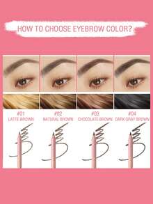 PINKFLASH Eyebrow Pencil - Long-Lasting, Smudge-Proof And Waterproof Formula For Precise Brows And Eyeliner, Beginner-Friendly, Suitable For All Light Skin Tones, Perfect Holiday Gift For Women - #02 - View 6