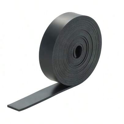 EstiloTendenciaTira De Goma De Neopreno, 1 Pulgada De Ancho X 1/8 Pulgadas De Grosor X 10 Pies De Largo Rollo De Goma SóLida Para Juntas De Bricolaje, SolucióN De Sellado, Manualidades, Pisos, ProteccióN,Calidad PremiumVersióN Mejorada