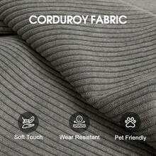 78.8" Compression Sofa,Convertible Floor Sofa Bed-With Pillow Back Support Armrest,Comfy Futon Couch Sleeper Bed,Loveseats Boneless Modular Sectional Sofa,Corduroy Fabric,For Living Room,Bedroom,Green - 灰色沙發 - 查看 11