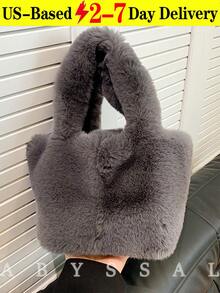 Y2K Retro Plush Faux Fur Shoulder Bag - Pink Leopard Print Fashion Statement Piece, Convertible Top Handle Crossbody Bag For Women,Y2K Aesthetic Fuzzy Leopard Handbag | Compact Spacious Underarm Shoulder Bag Taupe Brown - Everyday Essential ,New Arrival Hollow Out Totes Bags For Women Large Capacity Straw Woven Handbag Shoulder Bag Vintage Travel Beach Bag Shopping Pack Beach Bag School Bag, Back To School Backpack, Large Capacity, Laptop Compartment, Luggage Strap Design, Portable, Classic Suitable For Teen Girls Women Perfect For Back To School, First Day Of School, Middle School, High School, Outdoor The Christmas Season, Christmas Market Bag [US Local Warehouse] - Nhiều màu - Xem 11