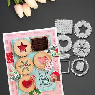 创意饼干金属切割模具，DIY剪贴簿相册和压花模板，贺卡制作工具，卡片纸切割工艺品，礼品卡制作模板模切