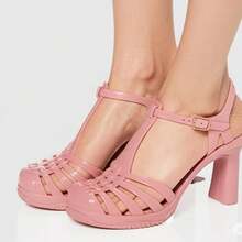 Women's Sandals With 7cm Heel, Spider Model, New - Màu Hồng baby - Xem 2