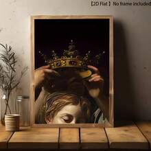 1pc Bartholomeo Cavalli "Crown" 1620 Historical Art Print, Vintage Palace Theme, Suitable For Living Room, Bedroom, Office, Cafe Decor, 2D Flat Wall Art Print Without Frame - Multicolor - View 2