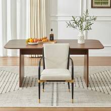 Dining Chairs - Beige + Fabric-4 - View 8