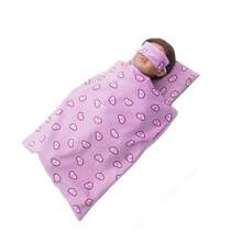三件套43-45厘米娃娃睡袋套装，包含睡袋、枕头、眼罩，有心形和波点图案可选。 - 娃娃睡袋 - 查看 4
