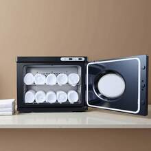 Handtuchwärmer Wärmegerät 23 L für 36 Handtücher mit Clip & Edelstahlgestell & klarem Fenster, Heißhandtuchwärmer für Spa Friseur Massage Salon, Dampfheizfunktion & Reinigungslampe