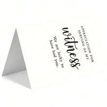 1 pieza Tarjeta de felicitación sincera "AGRADECIMIENTO POR SERVIR COMO MI TESTIGO" con sobre (11cm x 16cm / 4.33in x 6.29in) - Diseño de tipografía minimalista, perfecta para agradecer a un testigo de boda, Tarjeta de felicitación | Tarjeta de agradecimiento por ser testigo de boda | Tarjeta de felicitación de papel - Multicolor - Ver 6
