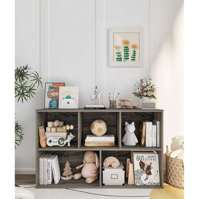 Montessori Toy Storage Shelf, Kids Toy Organizer With Cube Shelves Toddler Storage For Kids Room Playroom Classroom