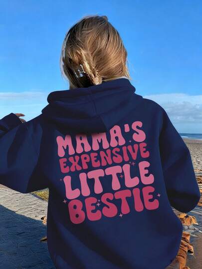 1pc Tween Girl Casual Printed Pullover Sweatshirt, Warm & Cozy For Autumn/Winter, Student & Young Clothing - Legendary Sweatshirt For Children With Big Dreams And Brave Spirits