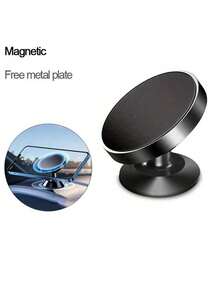 Magnetic Car Phone Holder Mobile Cell Phone Holder Stand Magnet Mount Bracket In Car,360° Rotatable Magnetic Car Phone Mount: Strong Magnetic Grip, Height Adjustable, Ideal For Navigation - Aluminum Alloy, Uncharged, No Battery Required, Navigation Accessory|Adjustable Phone Holder|Durable Metal Moun - Multicolor - View 5