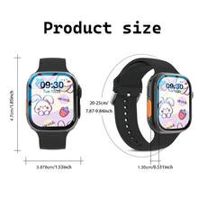 2026 New Children's Smart Watch, Multiple Sports Modes, Step Counting And Tracking Sports Data, With Wireless Calling Function, SMS Reminders, Music Playback And Custom Wallpapers, Silicone Strap, Suitable For Children's Watches - 彩色 - 查看 7