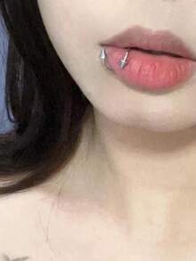 Set de 2 piezas de Pendientes de Labio con Remache en Forma de S, Adecuado para Hombres y Mujeres, Adecuado para Vacaciones, Fiestas, Uso Diario, Exquisito Día de San Valentín, Regreso a Clases, Graduación, Regalos de Vacaciones, Regalos de Cumpleaños - Multicolor - Ver 3