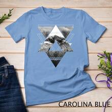 Camiseta unisex de relleno geométrico de Trendy Outdoors - Negro - Ver 2