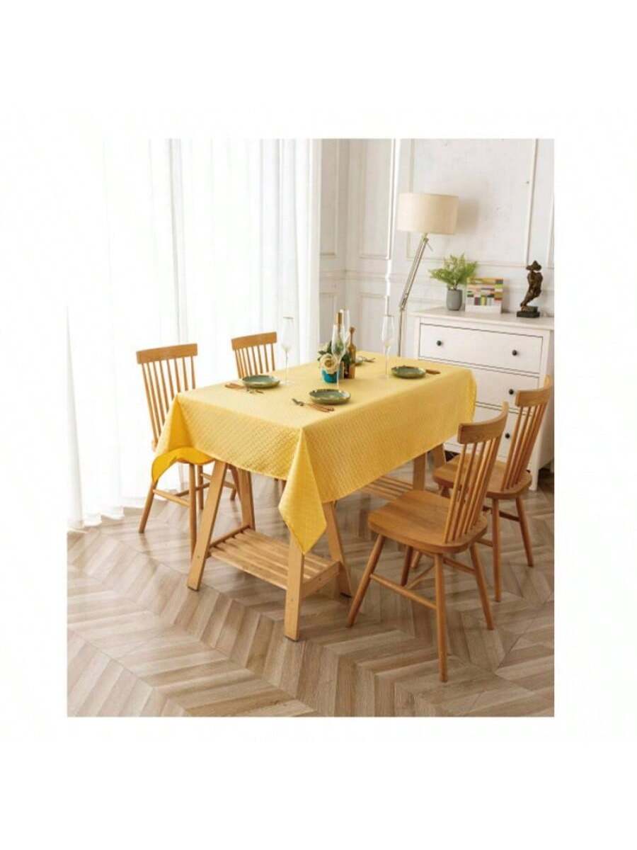 mantel rectangular color Amarillo de alta durabilidad de 140cm*180cm