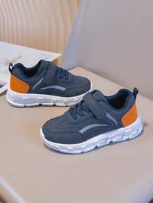 1 Pair Fashion Hook And Loop Sports Shoes For Boys And Girls, Soft And Non-Slip Suitable For Toddler Walking Shoes, Outdoor Casual Shoes, Sneakers, Student Shoes, Spring/Autumn - Blue - View 8