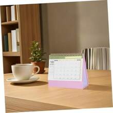 NUOBESTY Calendario De Escritorio Pequeño 2025-2026: Mini Calendario De Año Nuevo De Escritorio, Plegable, Para El Hogar, La Escuela Y La Oficina.(default) - Multicolor - Ver 2