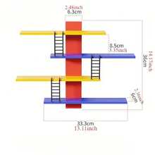 Stackable Premium Display Shelves, No Drilling Required, Doll/Figure Storage & Display Rack, Multifunctional Vanity Organizer Vertical Tray Rack, Home Decor Display Shelf - Multicolor - View 4