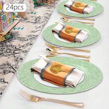 SHIOUCY Recipientes desechables para alimentos - Verde - Ver 8