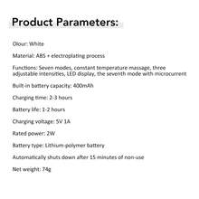 Hailicare 7 LED Colors Photon Therapy Neck Face Lifting Massager Heating Vibration Face Beauty Device Skin Tightening Facial Lift Device Reduce Double Chin Portable Facial Massager For Skin Care