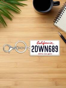 Customized Personalized USA State License Plate Replica Keyring Keychain,Customize Text,72 Styles,Personalized Acrylic Keychain USA State License Plate Replica Keyring Custom Car Accessory 50 States - Multicolor - View 32