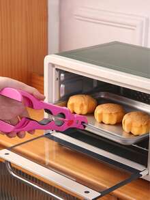 1pc 3-In-1 Anti-Scalding Clip, Double Headed Anti Scald Clip, Multi-Purpose Anti-Scald Bowl Clip, Heat-Resistant Kitchen Dish Holder, Hot Plate Clamp, Equipped With Built-In Bottle Opener, Lid Opener, Anti Scald Bowl Holder - Multicolor - View 3