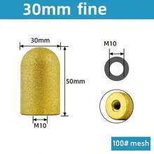 M10/14金刚石钎焊树脂结合剂砂轮修整器，适用于石英石抛光 - 金色 - 查看 6