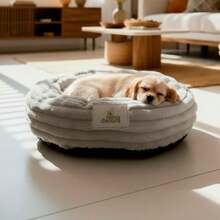 Small Dog And Cat Bed Cloud Nest Pet Bed Luxury Comfortable 50cm - Novadecora - Bạc - Xem 2