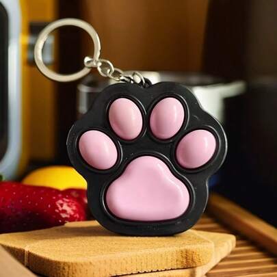 2026 New Arrival 1pc Hot Selling Cat Claw Keychain, 8 Colors Stress Relief Squeeze Toy, Ideal For Birthday, Christmas, Halloween Gifts, Travel, Classroom, Bath Toys, Stationery