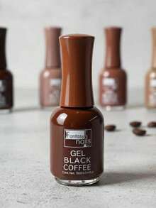 GAMA BLACK COFFE FANTASY NAILS / GEL SEMIPERMANENTE Esmalte para uñas . secado en lampara. - Marrón - Ver 6