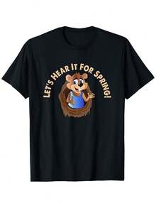 Camiseta de regalo de marmota para el Día de la Marmota de Primavera 2 de febrero - Negro - Ver 7