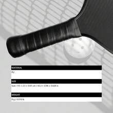 12pcs Black, White & Gray Racket Grip Tape, Sticky, Sweat-Absorbing, Anti-Slip, Shock-Absorbing, Comfortable, Suitable For Tennis Racket, Badminton Racket, Pickleball Racket, Size: 110 X 2.5 X 0.07 Cm