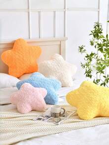 玫瑰丝绒星形抱枕为客厅沙发、卧室床铺和其他家居用品增添温馨气息——是馈赠亲朋好友的完美礼物。 - 粉色 - 查看 4