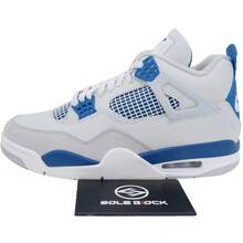 Nike Air Jordan 4 Retro 2024 Military Mid Blue Men's Retro Sneakers Zapatos De Hombre FV5029-141 - 藍色 - 查看 3