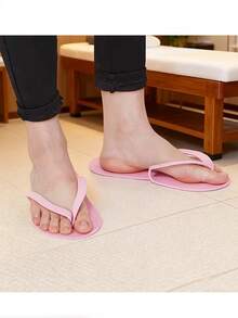 40/20pcs Disposable Foam Pedicure Slippers - Unscented Universal Flip Flops, Suitable For Foot Care, Nail Salons, Spas, Showers And Beaches (Random Color) - Multicolor - View 11