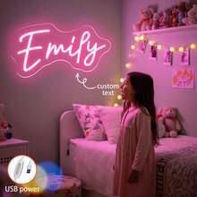 Custom Neon Signs ,Custom Neon Signs For Wall Decor Personalised Neon Signs For Graduation, Room Decor, Mother Day Gift, Holiday Weddings Birthday Parties Gift Parties Game Rooms Home Store Names And Cosplay Party Neon Signs - Custom Colors - View 3