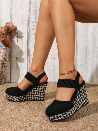 Damen Plateau High Heel Pumps, Plateau mit rundem Zehenbereich, wasserdichter Knöchelriemen, retro High Heels, bequeme, elegante Mode Mary Jane Schuhe, vielseitiges Design