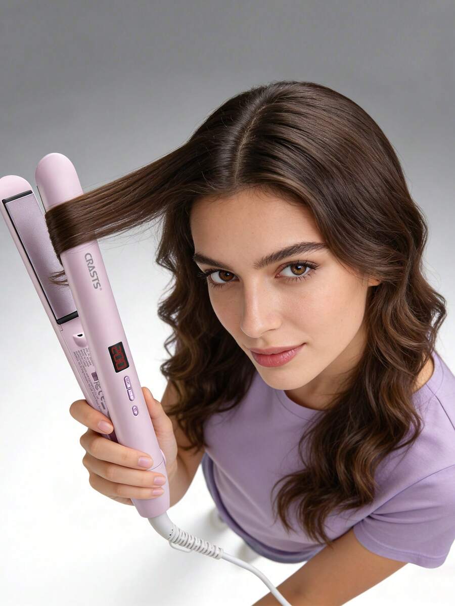 CRASTS 双效直发器，沙龙专业美发造型工具，直发卷发两用，不伤发质