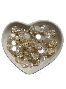Bead Spacers 100/200 Pcs Shell, Star, Teardrop, Flower And Other Shapes Pearly Jewelry Crafts - 金花 - 約 12.5 毫米 - 查看 2